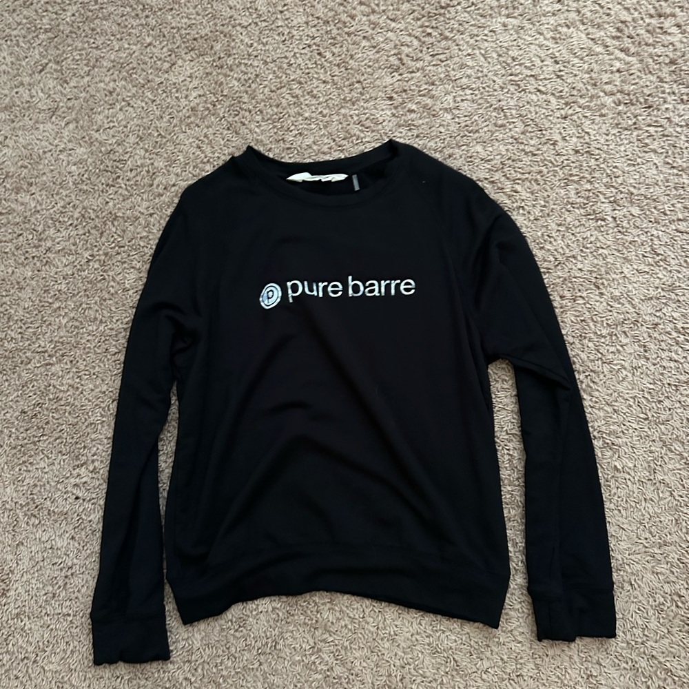 Pure Barre Black Crew Neck Sweater